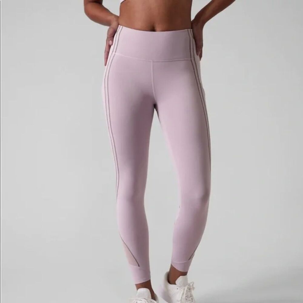 Athleta Ultimate Stash Pocket Ignite 7/8 Tight Purple/Gray, Size XS, Activewear